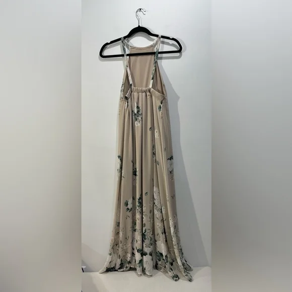 Show Me Your MuMu Amanda High Neck Sleeveless Floral Chiffon Maxi Dress size XS - Picture 6 of 10